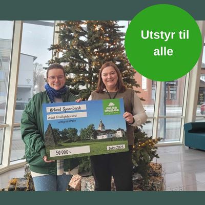 Julegave til utstyrssentral Ørland Frivillighetssentral