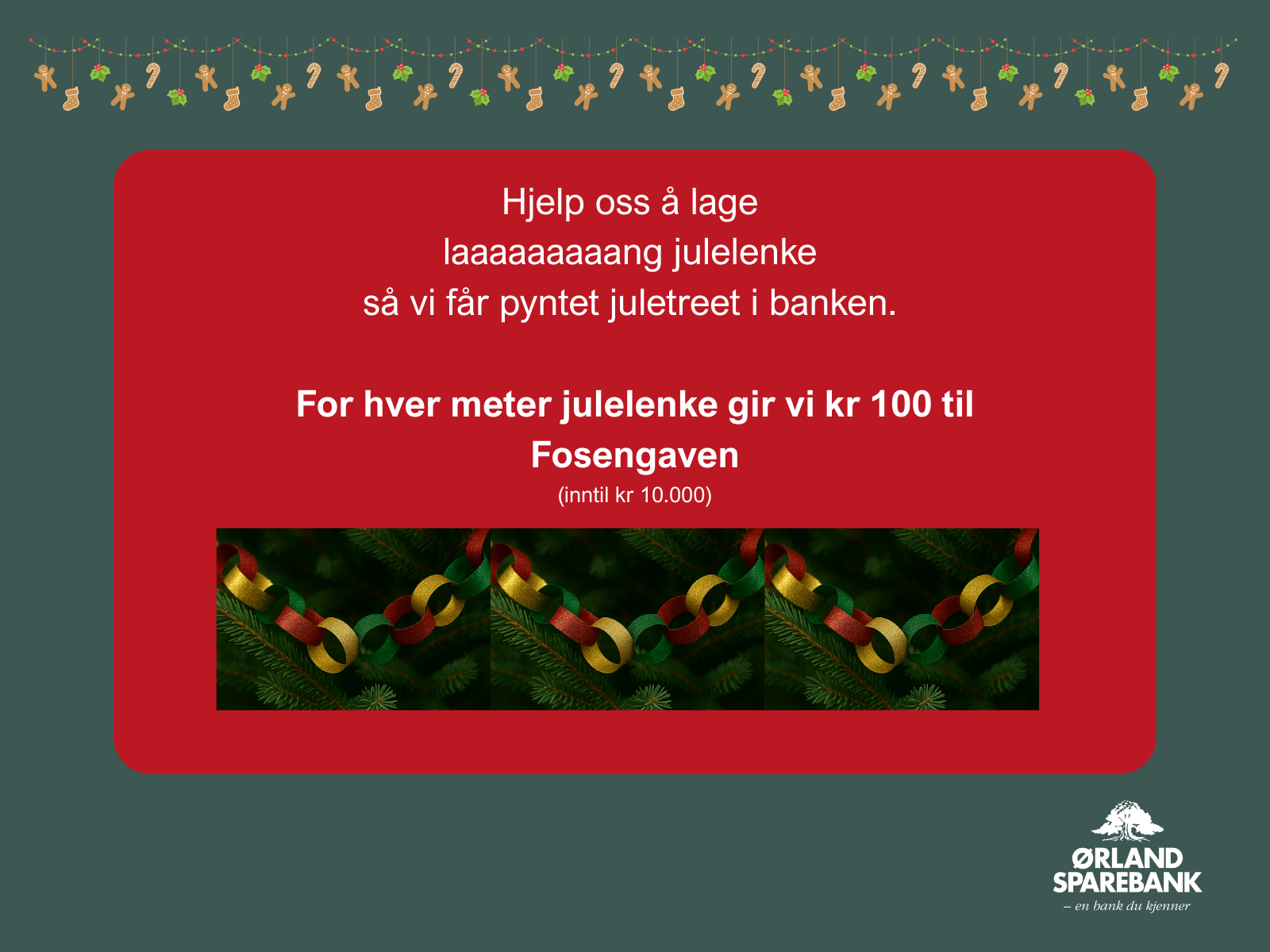 Plakat julelenke