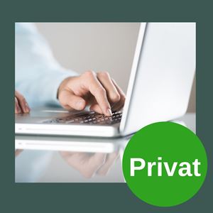 Bilde av pc tekst privat